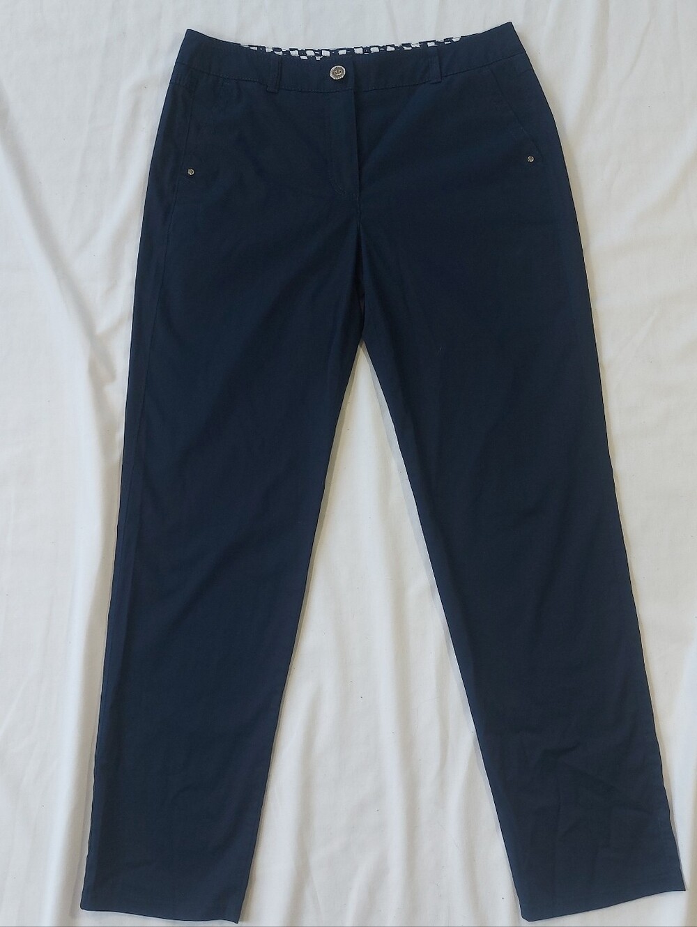 Gerry Weber Straight Leg 4 Pocket Pants Midrise Navy, 34
